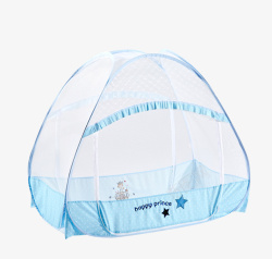 婴儿床蒙古包宝宝蚊帐可折叠高清图片