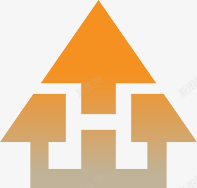 橙色房产logo图标图标