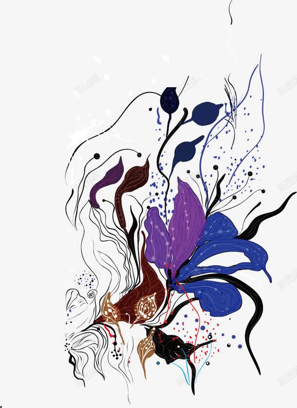 创意花纹印染png免抠素材_新图网 https://ixintu.com 印染素材 图案印染 矢量印染素材 矢量花纹 花纹 花纹矢量