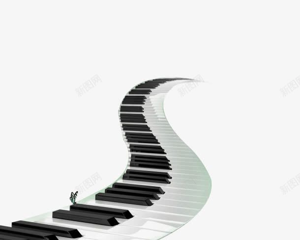 黑白钢琴琴键png免抠素材_新图网 https://ixintu.com 一条路 琴键 蝴蝶 路 钢琴 黑白