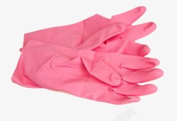 紫色放置着的塑胶手套实物素材