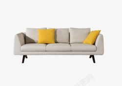 一个灰色枕头灰色的创意沙发实物高清图片