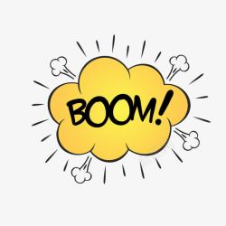 boomBOOM爆炸文字气泡图标高清图片