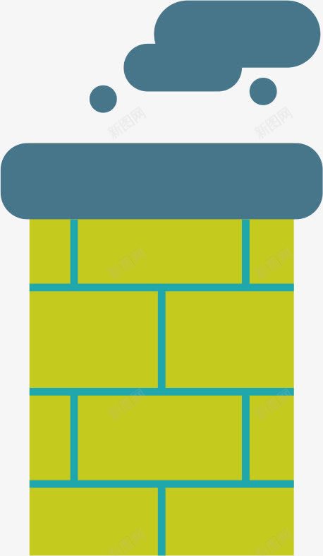 卡通烟囱png免抠素材_新图网 https://ixintu.com 卡通 浓烟 炊烟 烟囱