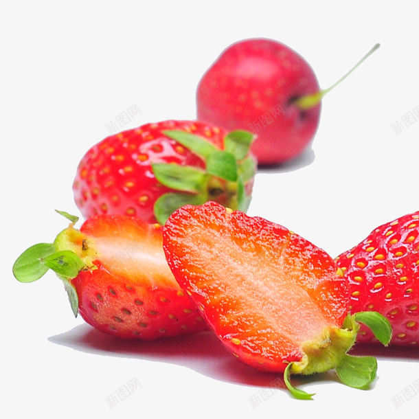 草莓切开的草莓水果苹果png免抠素材_新图网 https://ixintu.com 切开的草莓 水果 苹果 草莓 草莓剖面