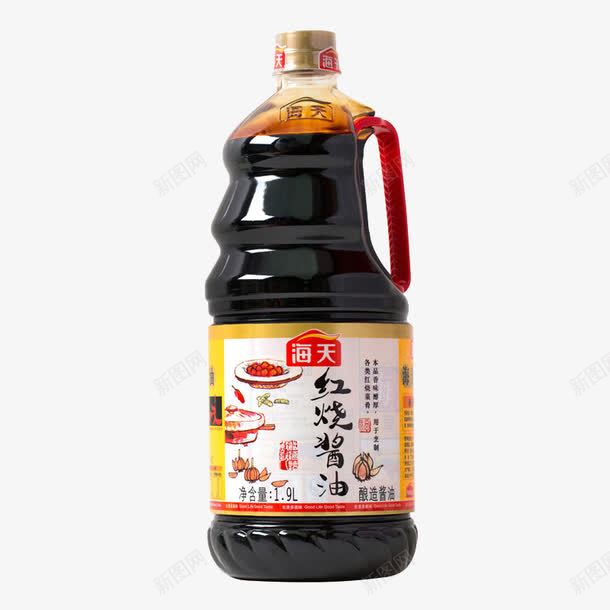 海天红烧酱油png免抠素材_新图网 https://ixintu.com 产品实物 红烧 调味品 酱油 黑色