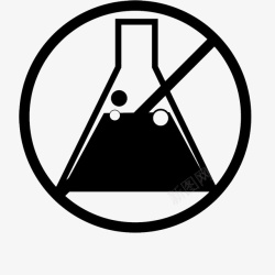 标示符卡通化学实验的烧杯图标高清图片