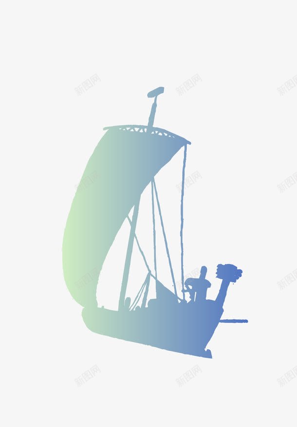卡通手绘扬帆起航图标png_新图网 https://ixintu.com 一帆风顺 卡通手绘 图案图标 帆船 扬帆起航 杨帆起航