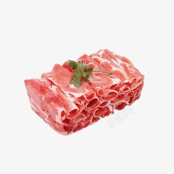 清真食品羔羊肉片清真火锅高清图片