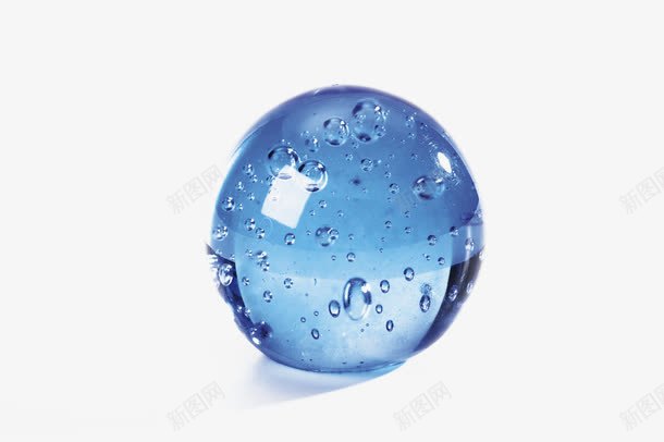 蓝色的玻璃球png免抠素材_新图网 https://ixintu.com 玻璃球质感 蓝色玻璃球玻璃球弹珠
