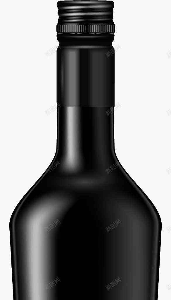 酒瓶png免抠素材_新图网 https://ixintu.com 水瓶 瓶子 酒瓶 黑色玻璃瓶