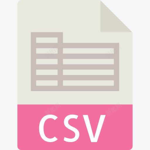 CSV图标png_新图网 https://ixintu.com CSV CSV文件 CSV格式 CSV格式的文件 以逗号分隔的值 接口