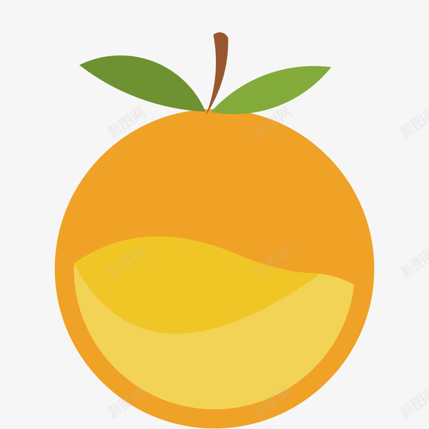 黄色橙子饮品图标矢量图eps_新图网 https://ixintu.com 图标 果汁 橙子 矢量图标 饮品 饮品店logo 饮品矢量 黄色 矢量图
