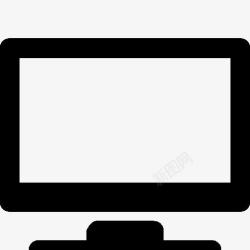 条纹桌面家用宽屏电视图标高清图片