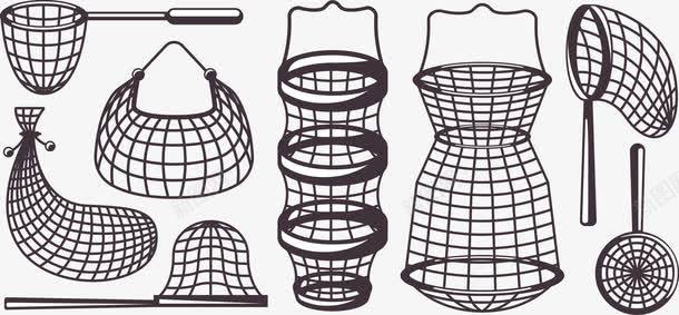 渔网png免抠素材_新图网 https://ixintu.com 丝网 捕鱼 捞网 池塘捕捞 渔网
