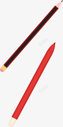 红色水笔学习用品红色水笔高清图片