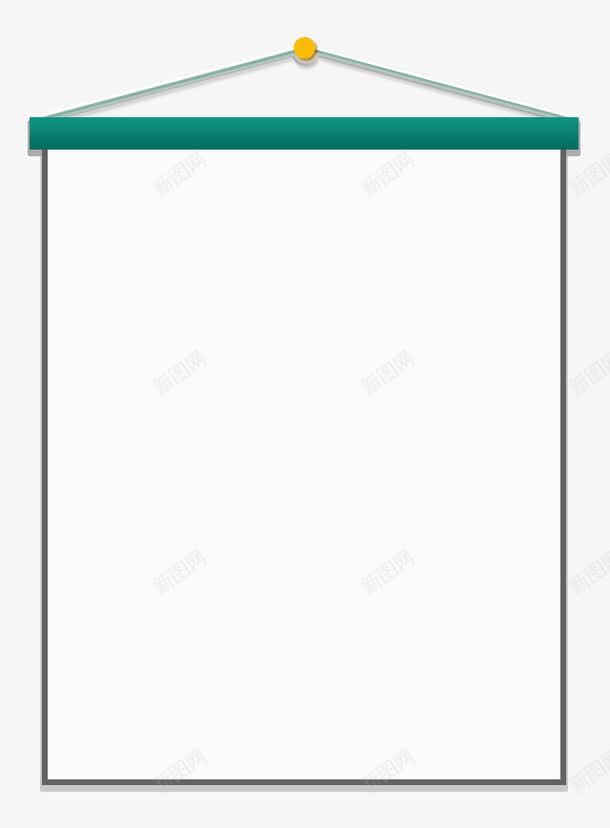 通告栏png免抠素材_新图网 https://ixintu.com 挂着的通告栏 方形 绿色 通告图