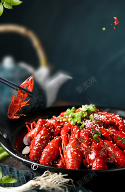 小龙虾菜单麻辣小龙虾菜单宣传海报高清图片