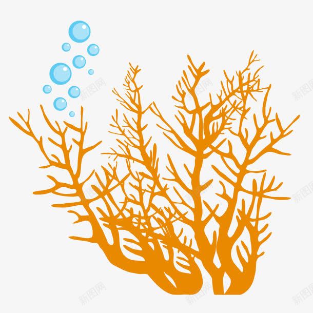 橘色水草海草泡泡植物png图片免费下载 素材7mzppwawe 新图网 橘色水草海草泡泡植物png图片免费下载 素材7mzppwawe 新图网