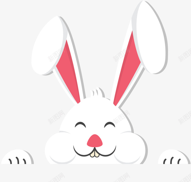 复活节可爱白色兔子png免抠素材_新图网 https://ixintu.com q版兔子 兔子简笔画 兔子耳朵 可爱兔子 复活节 开心 白色兔子 节日