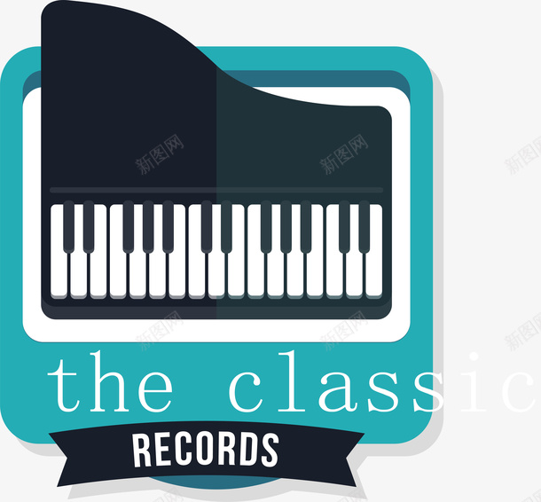 音乐学习钢琴logo矢量图图标ai_新图网 https://ixintu.com logo设计 创意 声乐 学习 精美 音乐设计 矢量图
