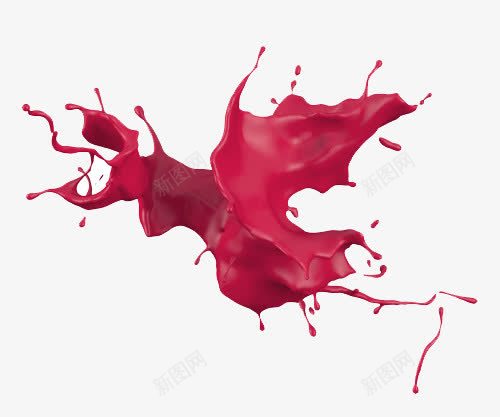 飞溅的红色液体png免抠素材_新图网 https://ixintu.com 油漆 液体 红色染料 装饰 迸溅的液体 飞溅的