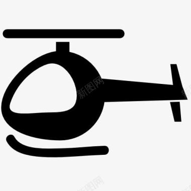 直升飞机图标图标