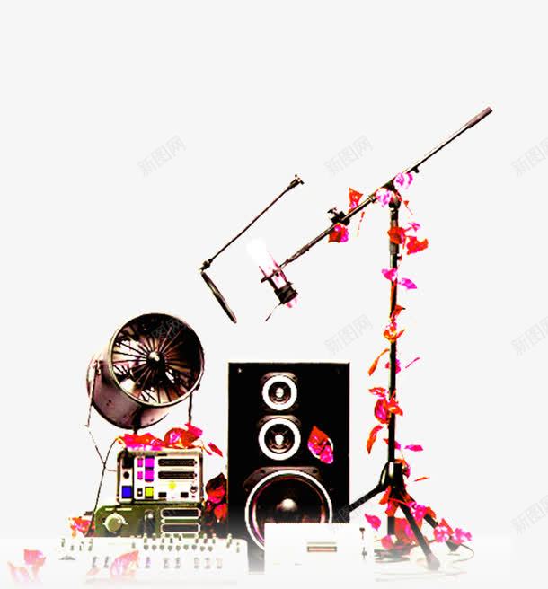 音乐设备png免抠素材_新图网 https://ixintu.com KTV海报素材 话筒 音乐元素 音乐设备 音响