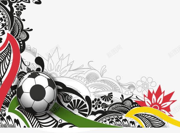 精美足球装饰海报png免抠素材_新图网 https://ixintu.com 世界杯 欧洲杯 海报 精美 装饰 足球
