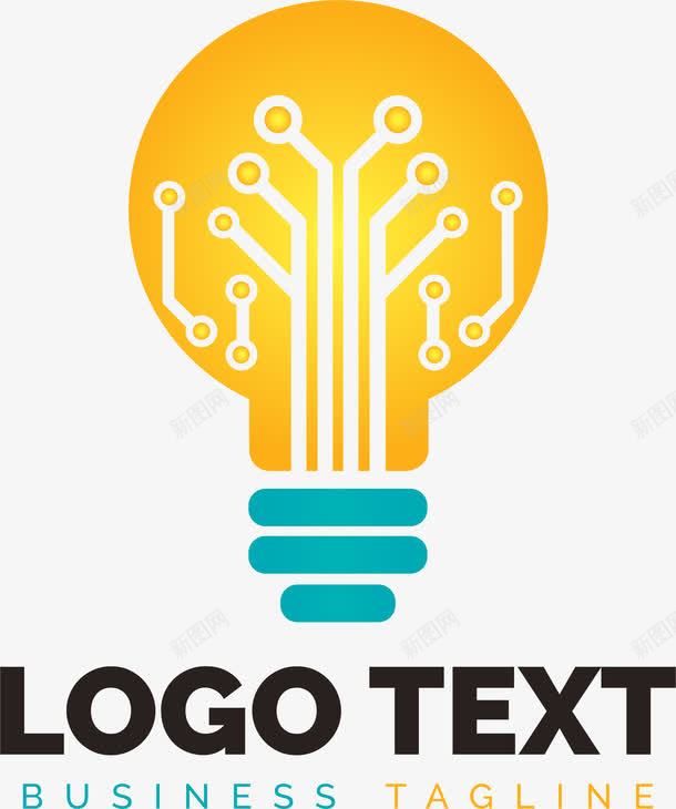 照明灯泡图标png_新图网 https://ixintu.com 图标icon 标识logo设计 灯光 灯泡 照明 照明LOGO 电灯泡 电路