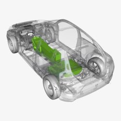 雪弗兰汽车透视图新能源汽车解剖图高清图片