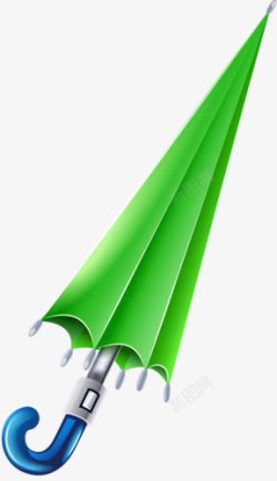 天堂伞绿色雨伞高清图片