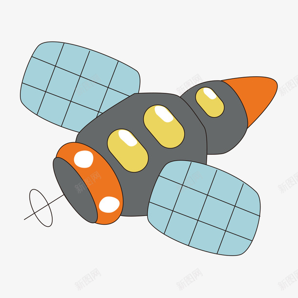 卫星国际空间站卡通矢量图ai免抠素材_新图网 https://ixintu.com 卡通手绘 卡通飞行器 卫星 国际空间站飞行器 外星人 宇宙飞船 宇航员 矢量图