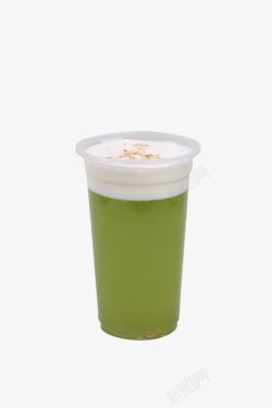 芒果奶盖茶的实体奶茶高清图片