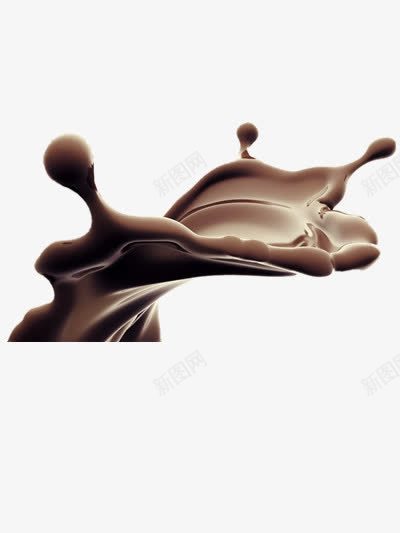 巧克力png免抠素材_新图网 https://ixintu.com 巧克力 巧克力酱 泼洒 液态巧克力 融化