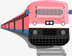 粉色车创意卡通粉色小火车图高清图片