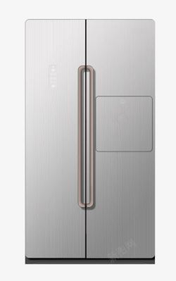 银色冰箱银色多门智能对开门冰箱高清图片