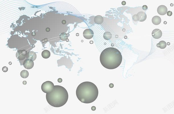 全球互联网数据png免抠素材_新图网 https://ixintu.com 世界地图 互联网 互联网大数据 全球 数据