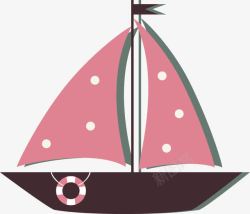 帆船形状翻船实图图标高清图片