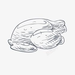 素描的烤鸭素描烤鸭高清图片