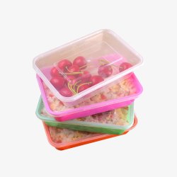 蔬菜保鲜实用塑料保鲜盒打包盒高清图片