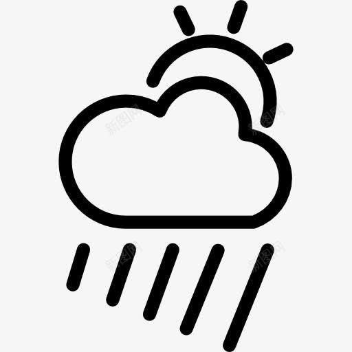 阴雨天天气符号图标png_新图网 https://ixintu.com 下雨 下雨天 云 天气 符号 象征 阴天 阴天雨天