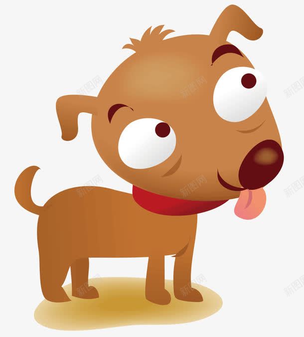 可爱的小狗png免抠素材_新图网 https://ixintu.com 伸舌头 动物 卡通 卡通动物 可爱的小狗 小狗