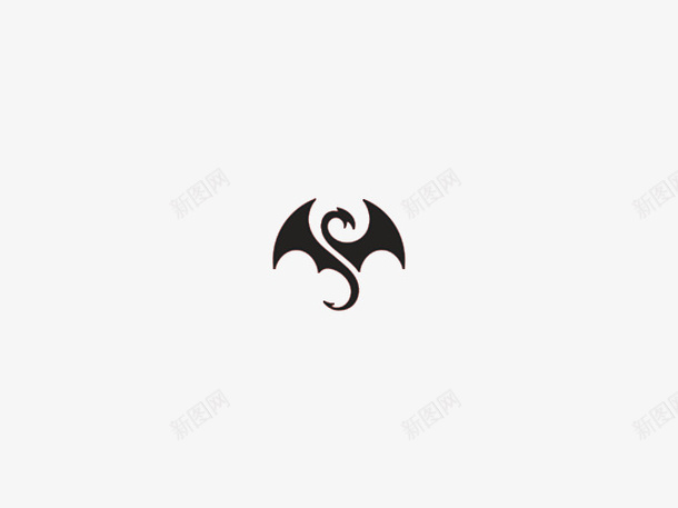 简单大气logo图案图标png_新图网 https://ixintu.com 动物 重叠 黑白