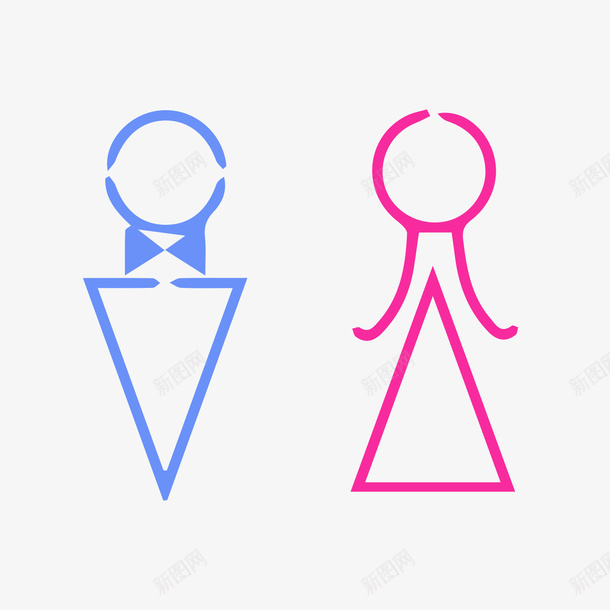 男女洗手间图标矢量图ai_新图网 https://ixintu.com 厕所标志 洗手间标志 男 男女 女男 男女图标 男女标志 男女男 男女洗手间 矢量图