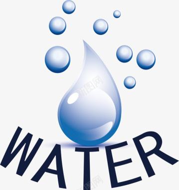 水滴节水相关LOGO元素图标图标