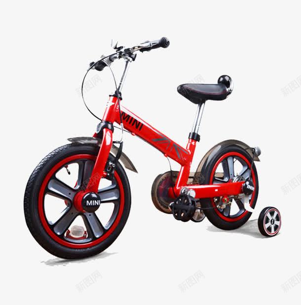 红色自信车png免抠素材_新图网 https://ixintu.com 儿童玩具 玩具 玩具车 自行车玩具