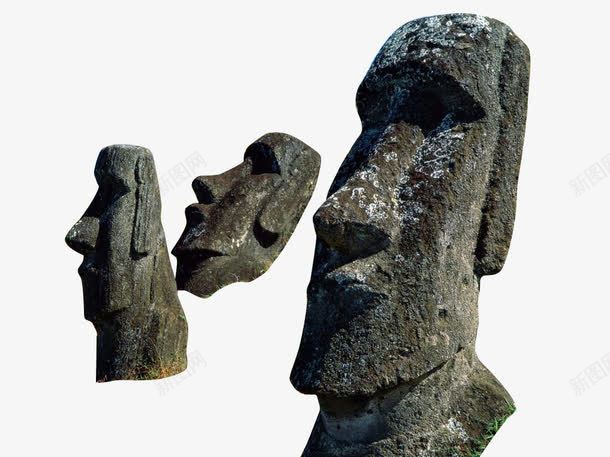 智利复活节岛png免抠素材_新图网 https://ixintu.com 人像 国家 智利复活节岛 石像 雕塑