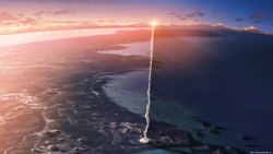 海上升起的太阳太阳升起来的海平面高清图片