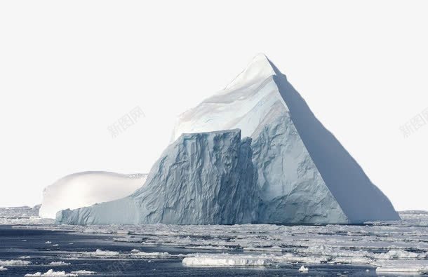 海面白色冰山png免抠素材_新图网 https://ixintu.com 冰山 冰山一角 大海 浮冰 海平面 海面 白色